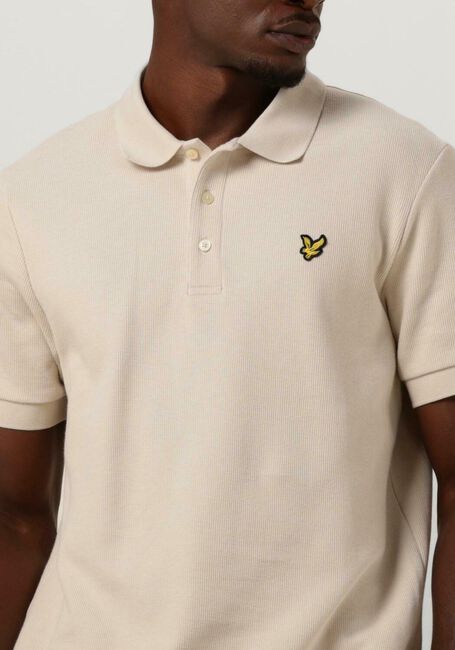 Beige LYLE & SCOTT Polo CUFFED POLO - large