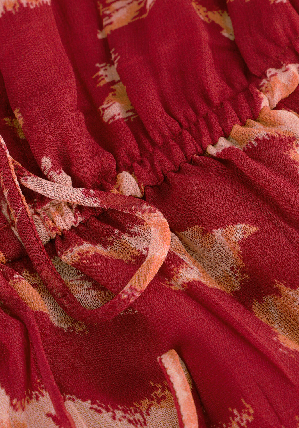 Rode NOTRE-V Maxi jurk NV-FIORE MAXI - large