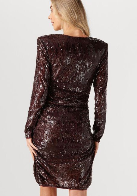 Bordeaux COPENHAGEN MUSE Mini jurk CMSEQUINCE-DRESS - large