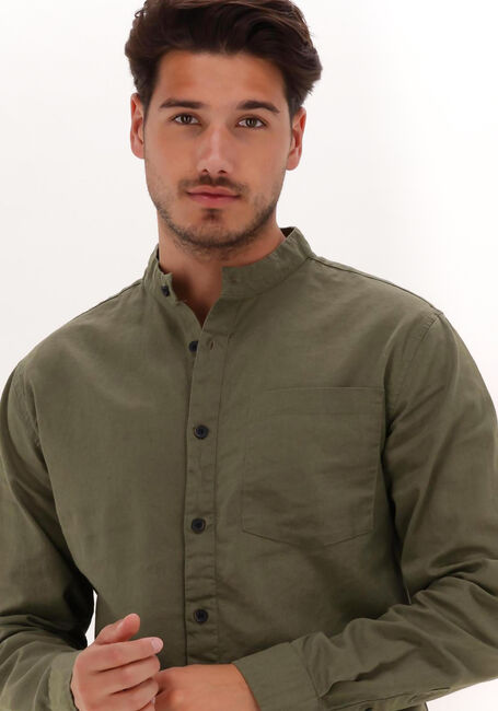 Groene ANERKJENDT Casual overhemd AKLUKAS LINEN SHIRT - large
