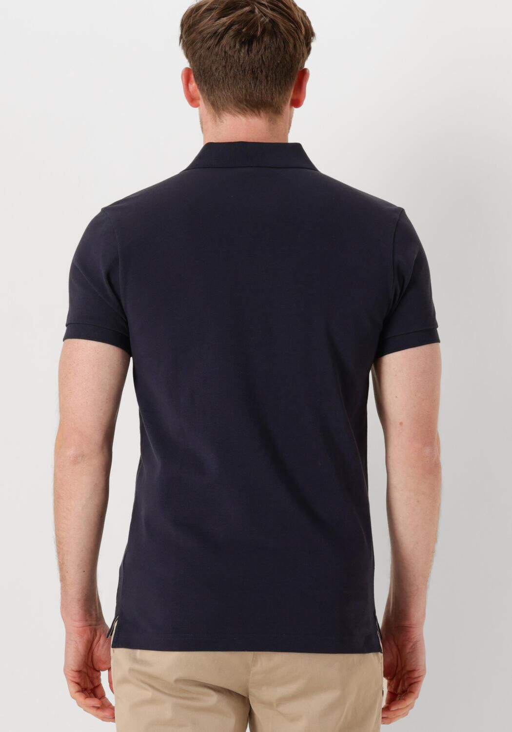 PROFUOMO Heren Polo's & T-shirts Polo Short Sleeve Donkerblauw