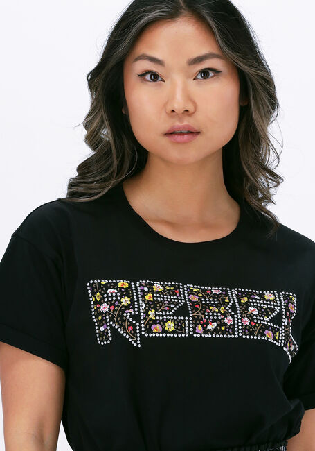 Zwarte COLOURFUL REBEL T-shirt REBEL STUDS BOXY TEE - large