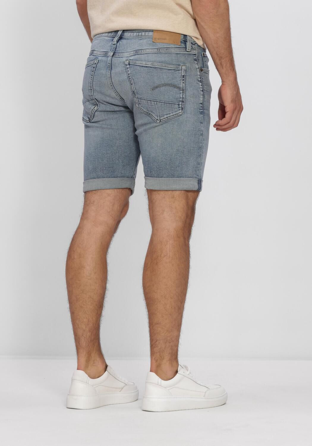 Blauwe G-STAR RAW Shorts 3301 SLIM SHORT - large