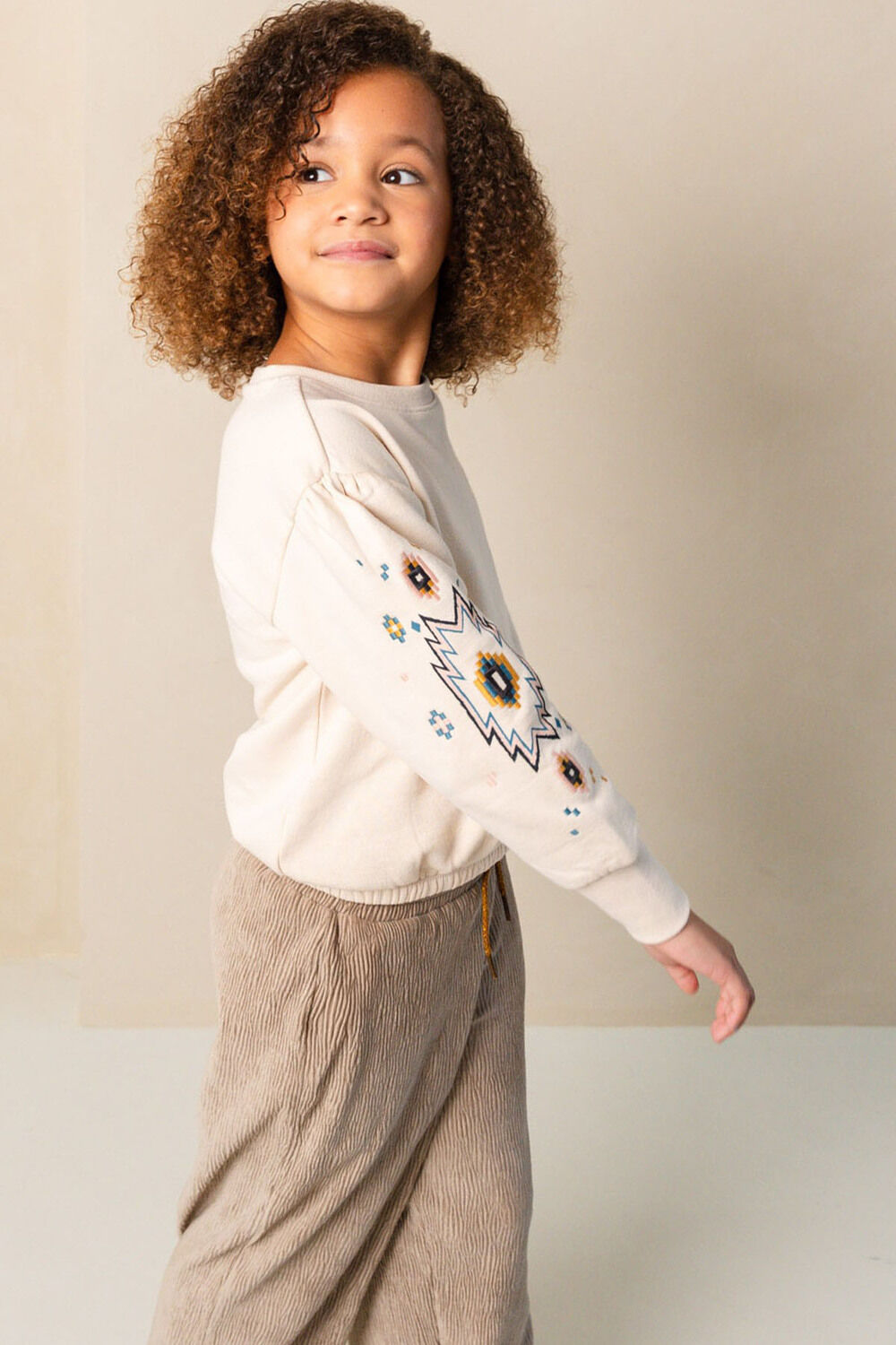 LIKE FLO Meisjes Truien & Vesten Danee Sweater Beige