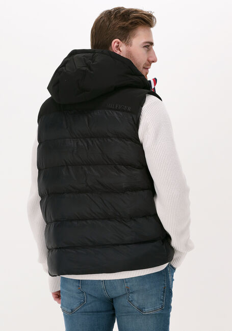 Zwarte TOMMY HILFIGER Bodywarmer MIX MEDIA VEST - large