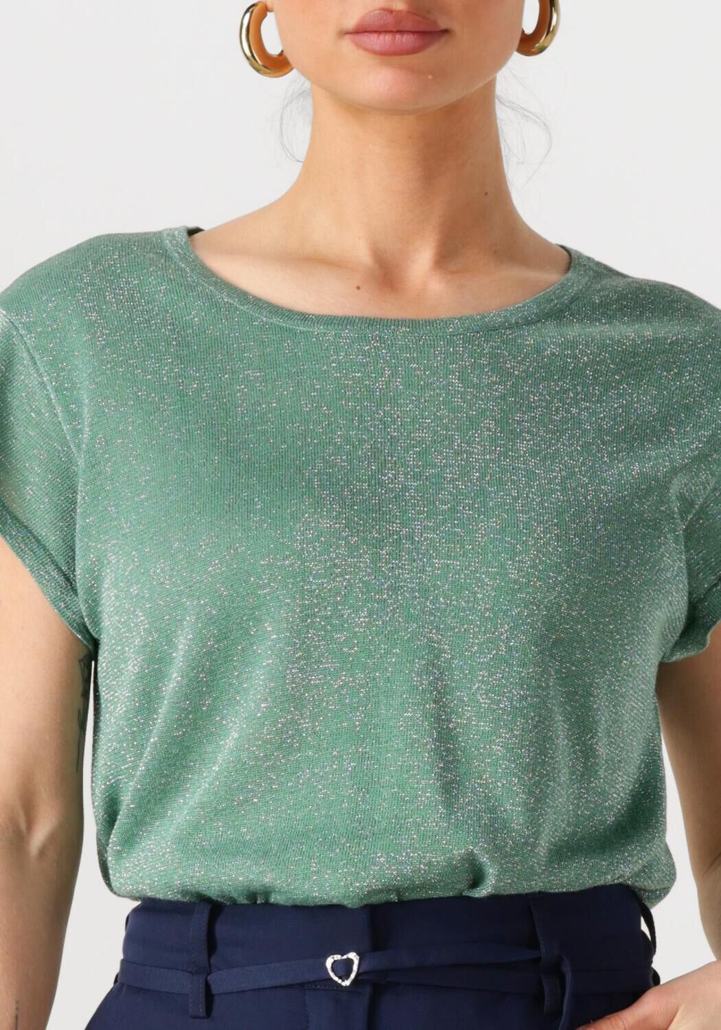 MINUS Dames Tops & T-shirts Carlina Knit Tee Groen