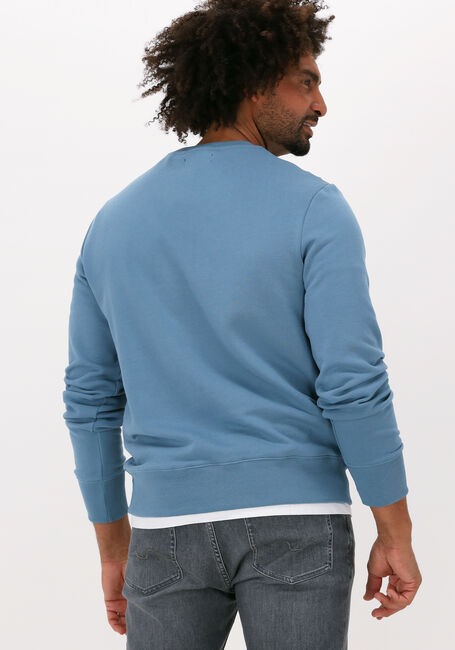 Lichtblauwe FRED PERRY Sweater EMBRIODERED SWEATSHIRT - large
