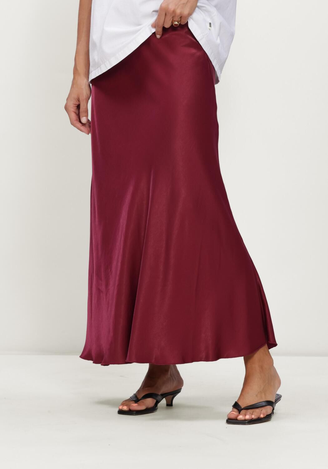 Bordeaux MSCH COPENHAGEN Maxirok MSCHNICOLETTE ULLAS SKIRT - large