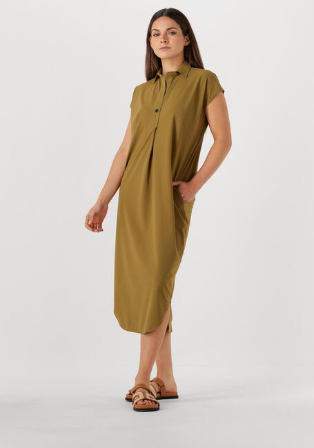 Khaki PENN & INK Midi jurk DRESS - large