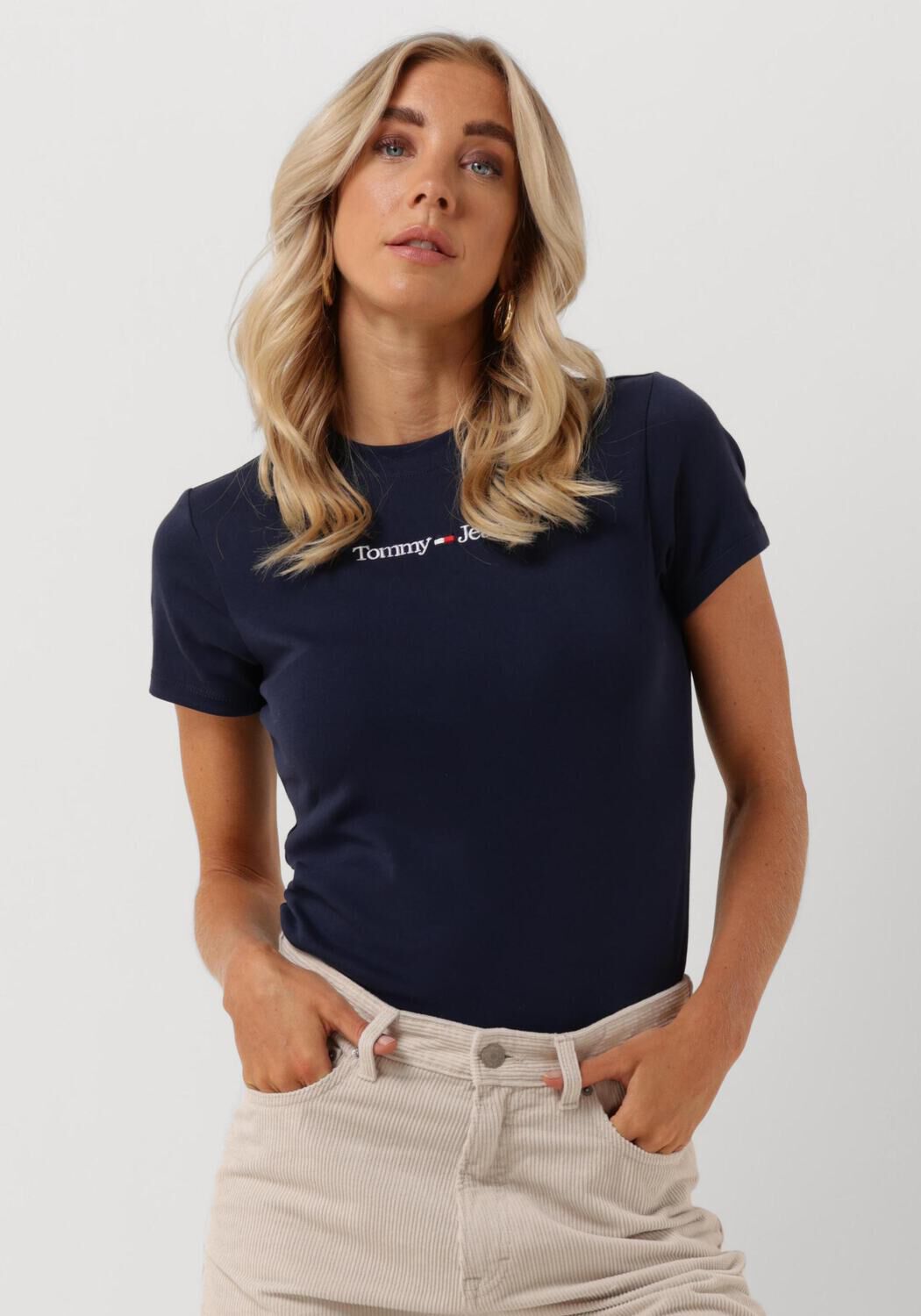 Donkerblauwe t shirts dames clearance