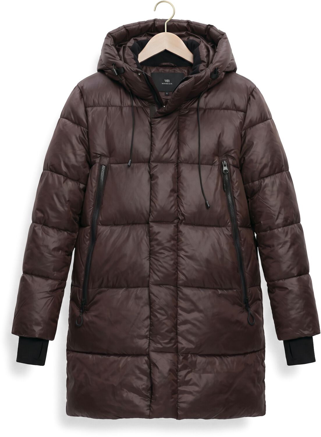 WITHBLACK Dames Jassen Wblabby 3 4 Down Jacket Bruin