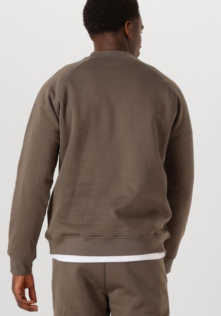 Taupe GENTI Trui BASIC LOGO SWEATER - large