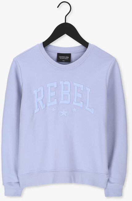 Blauwe COLOURFUL REBEL Sweater REBELLE EMBRO BASIC SWEAT - large