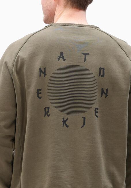 Groene ANERKJENDT Sweater AKSUN JAPANESE SWEAT - large