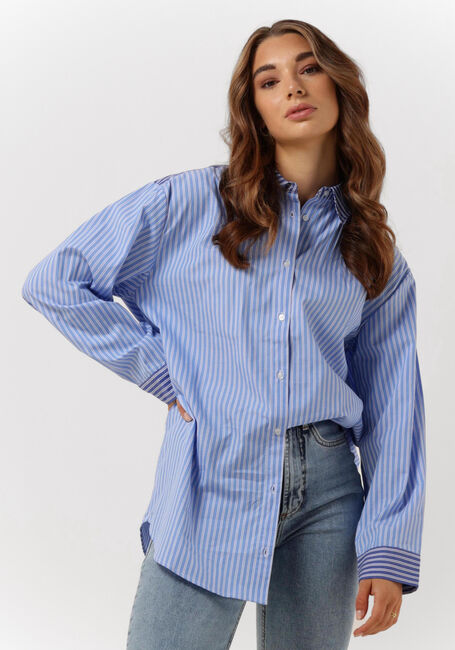 Lichtblauwe MODSTR&Ouml;M Blouses ANDY SHIRT - large