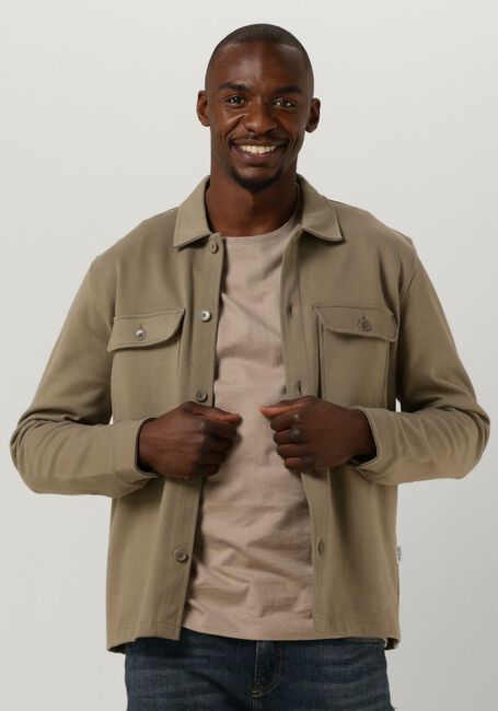 Olijf SELECTED HOMME Overshirt SLHFENLEY LS JERSEY OVERSHIRT - large