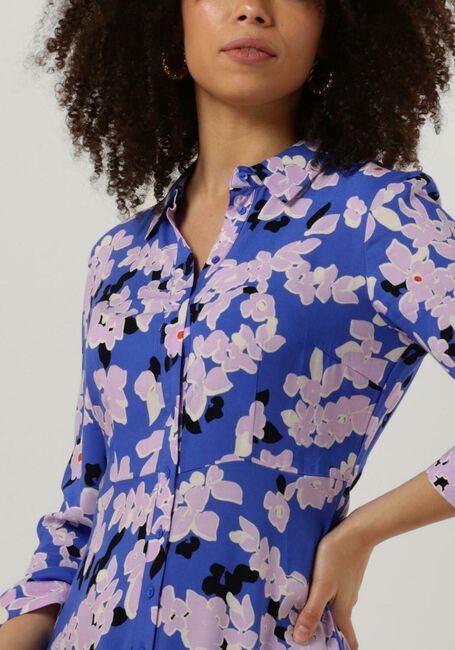 Blauwe Y.A.S. Maxi jurk YASSAVANNA LONG SHIRT DRESS - large