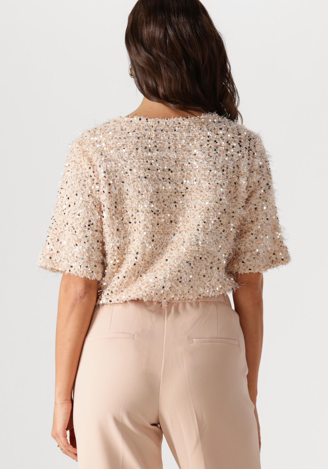 NUKUS Dames Tops & T-shirts Octavia Top Paillet Roze