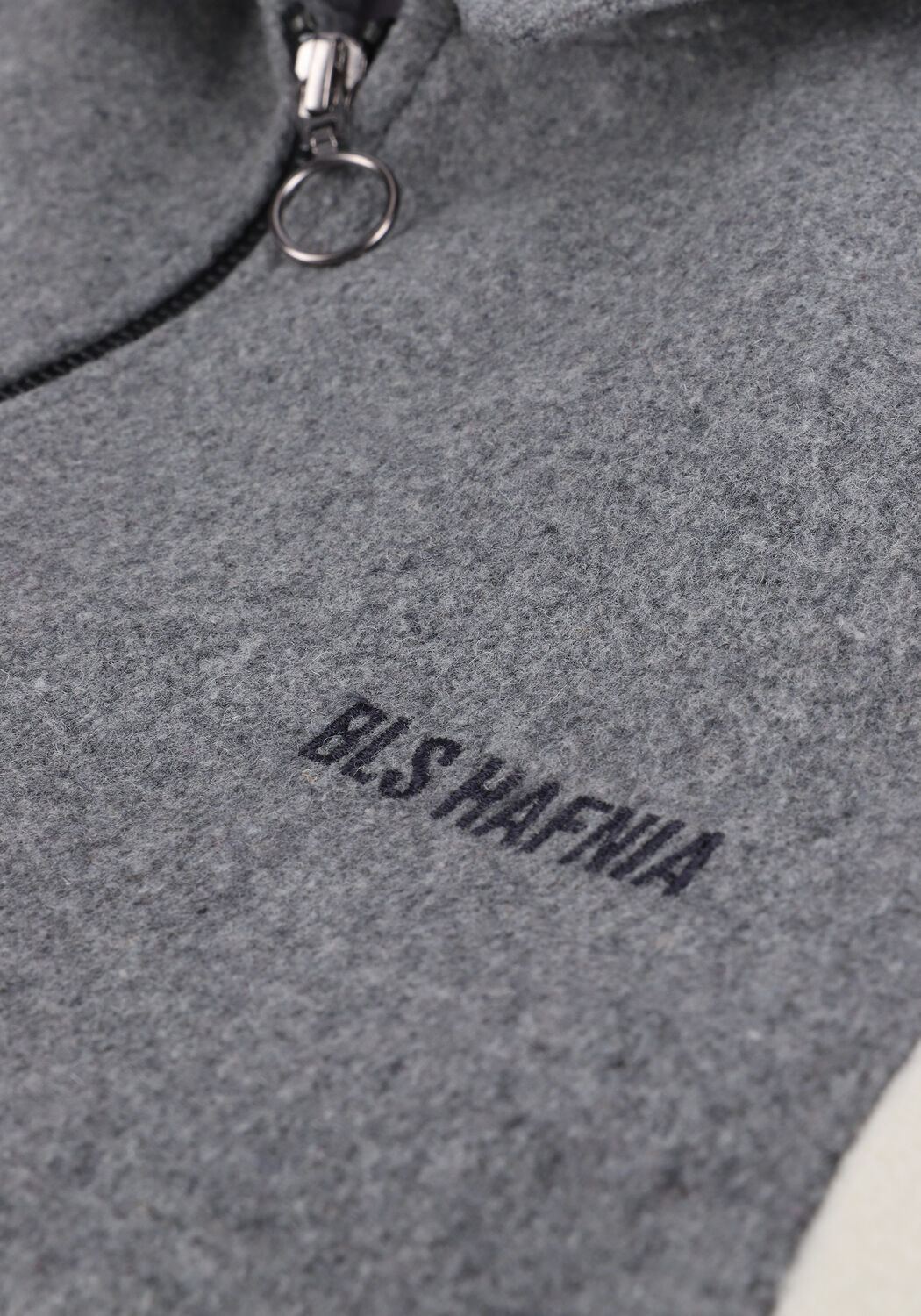 Grijze BLS HAFNIA Jack COLLEGE TYPE LOGO JACKET - large