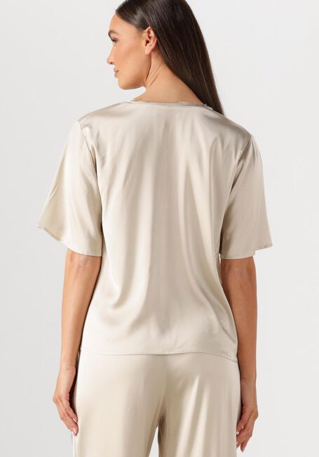 Creme MOS MOSH Blouses MMEVIE V-NECK SATIN BLOUSE - large