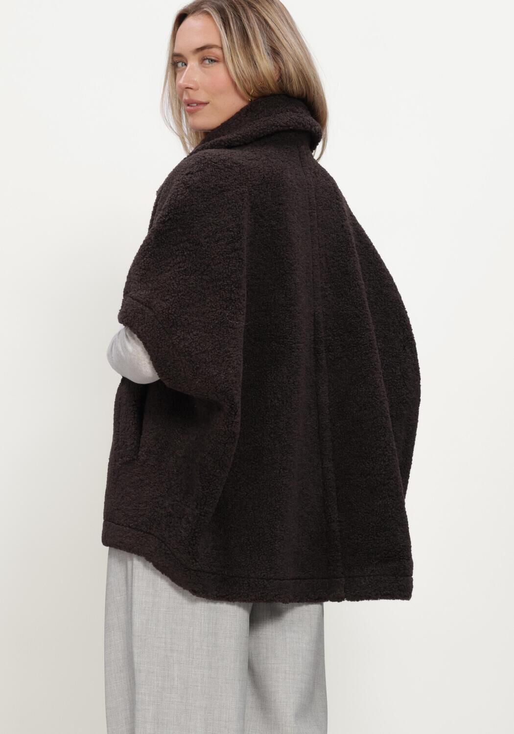 Bruine KNIT-TED Jassen TAM JACKET - large