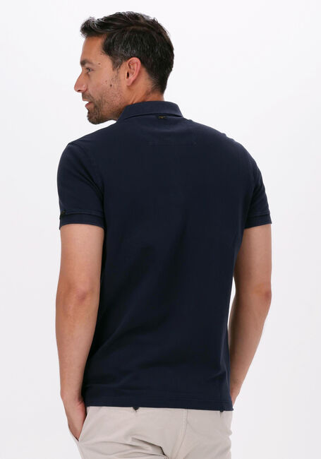 Donkerblauwe PME LEGEND Polo SHORT SLEEVE POLO GARMENT DYED PIQUE - large