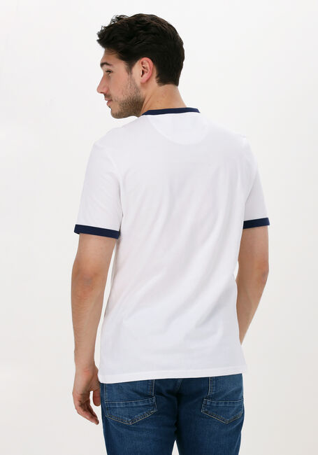Witte LYLE & SCOTT T-shirt RINGER T-SHIRT - large