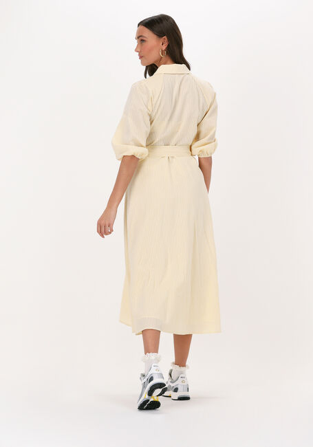 Gele CATWALK JUNKIE Midi jurk DR SUNNY STRIPES - large