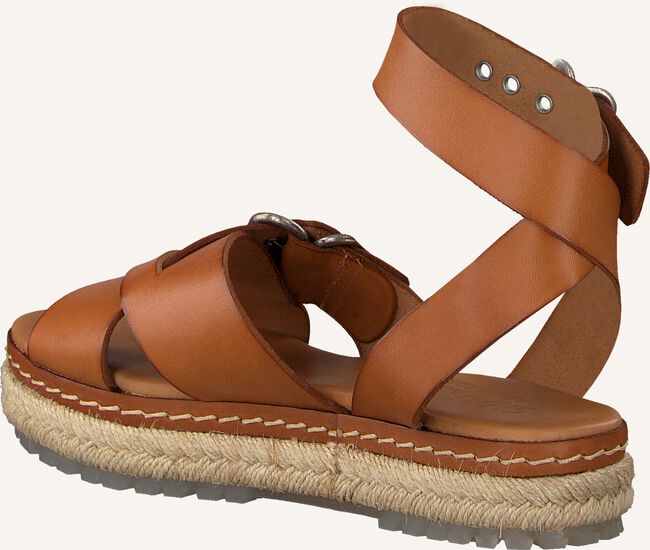 Cognac SHABBIES Platte sandalen 152020038 Cognac SHABBIES Platte sandalen 152020038 - large
