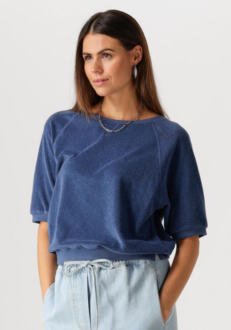 Blauwe BY-BAR Top NEVA SLUB TOP - large