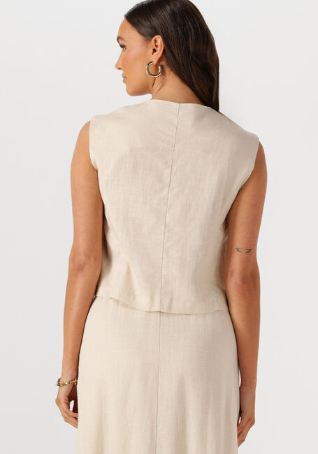 Beige OBJECT Gilet OBJAYA S/L RE VEST 138 - large