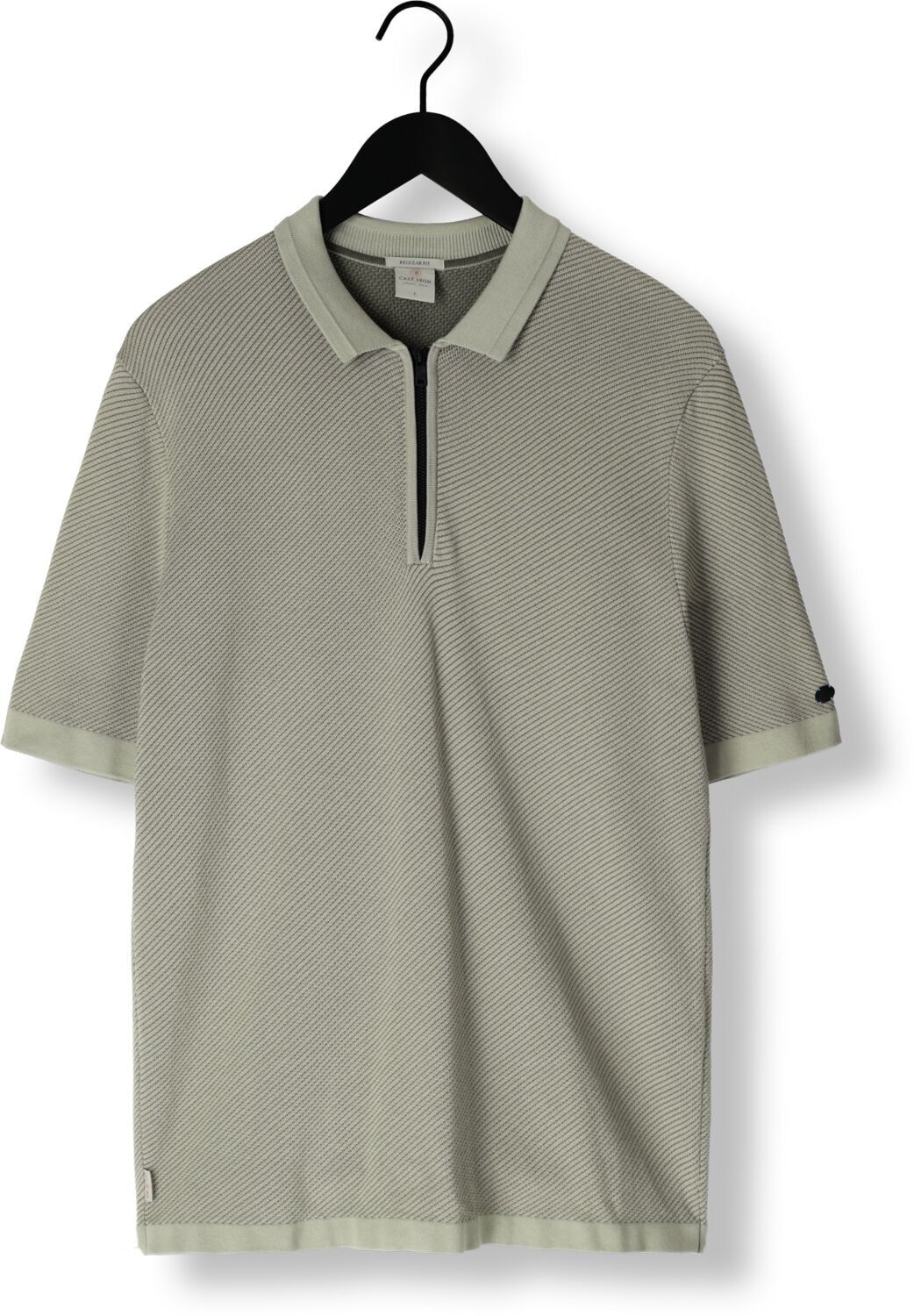 CAST IRON Heren Polo's & T-shirts Short Sleeve Polo Regular Fit Cotton Modal Groen