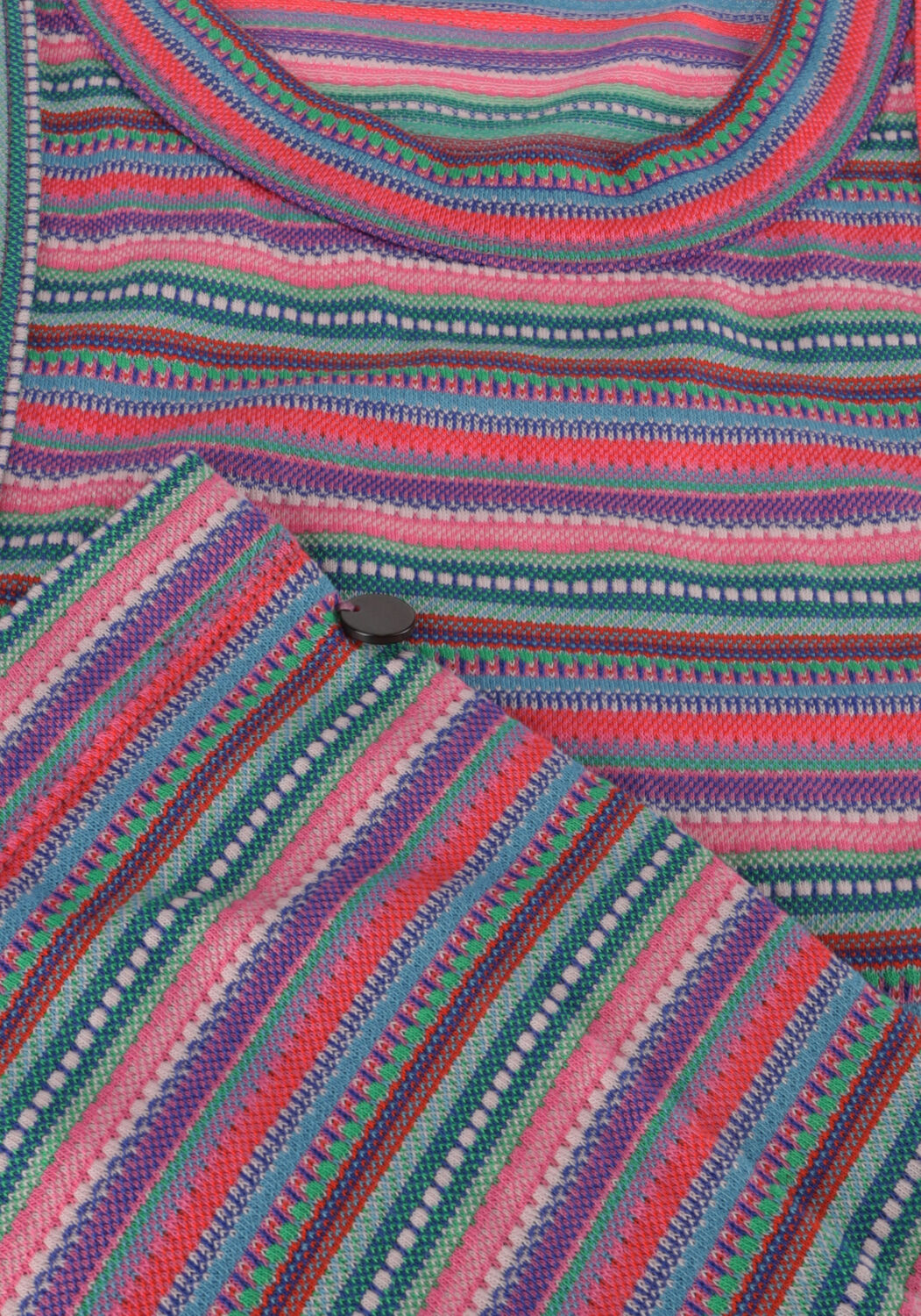 Multi SCOTCH & SODA Top TEXTURED STRIPE RACER TANK - large