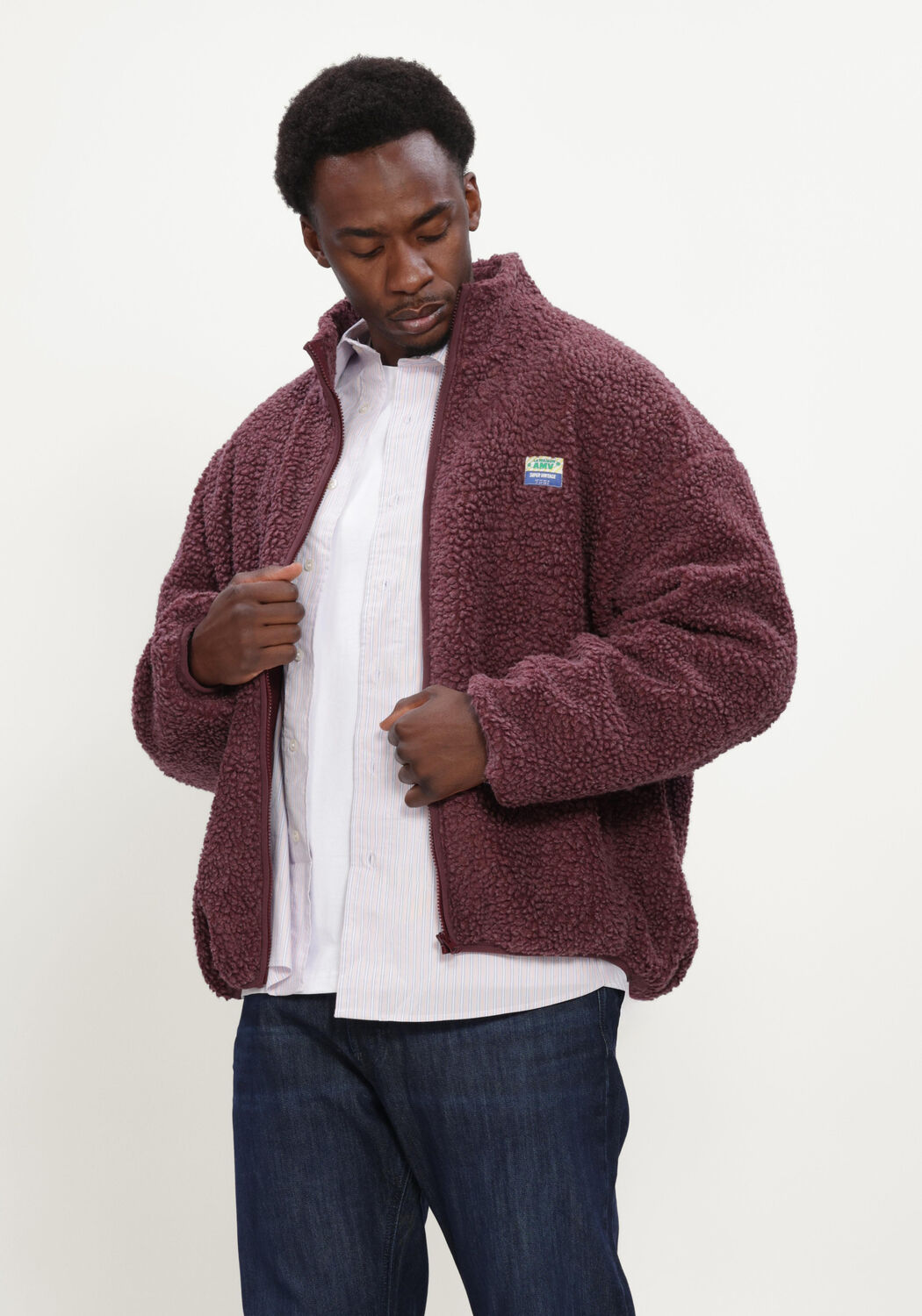 American vintage Heren Truien & Vesten Hoktown Zip - Bordeaux