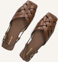 Cognac MICHAEL KORS Platte sandalen IRENE SLING FLAT Cognac MICHAEL KORS Platte sandalen IRENE SLING FLAT - medium