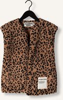 Bruine COLOURFUL REBEL Gilet YONI LEOPARD TEDDY GILET Bruine COLOURFUL REBEL Gilet YONI LEOPARD TEDDY GILET - medium