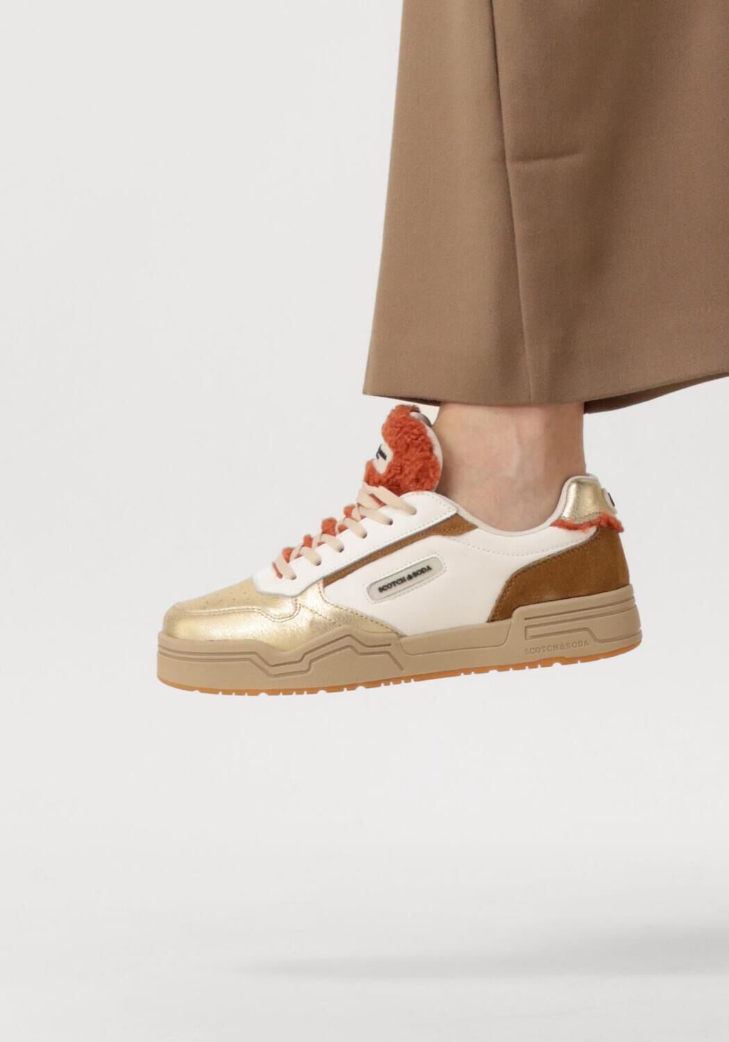 Gouden SCOTCH & SODA Lage sneakers LILLIE LOW - large