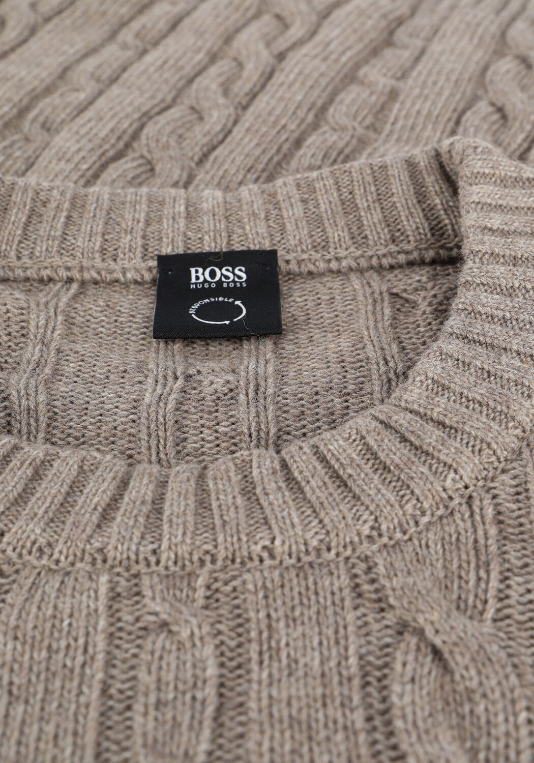 Taupe BOSS Trui NAMAZIO 10237252 - large