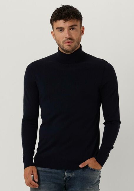 Donkerblauwe PROFUOMO Coltrui PULLOVER ROLL NECK - large