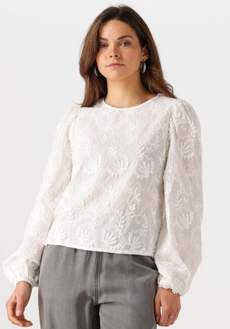 Witte OBJECT Blouses OBJMYA RE L/S TOP 137 - large