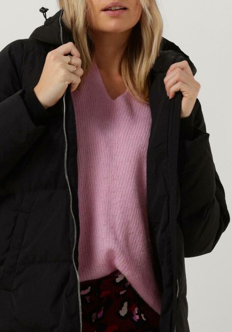 Zwarte Y.A.S. Gewatteerde jas YASPUFFA LONG DOWN COAT - large