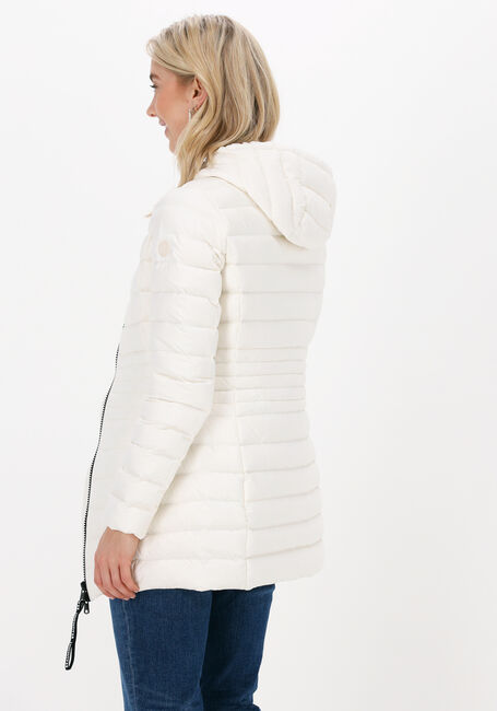 Gebroken wit BEAUMONT Gewatteerde jas LONG HOODED JACKET - large