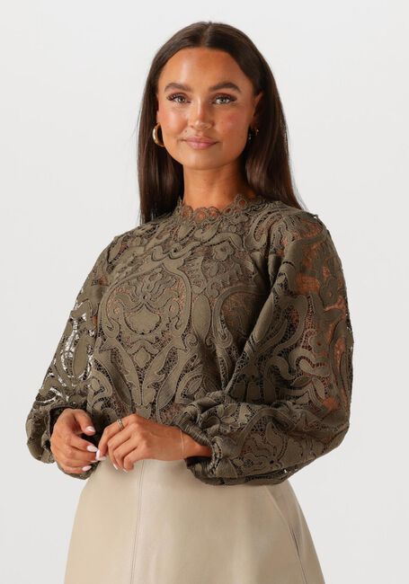 Olijf SUMMUM Blouses BLOUSE LACE - large
