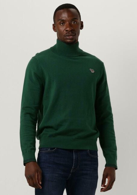Groene PS PAUL SMITH Coltrui MENS SWEATER ROLL NECK ZEB BAD - large