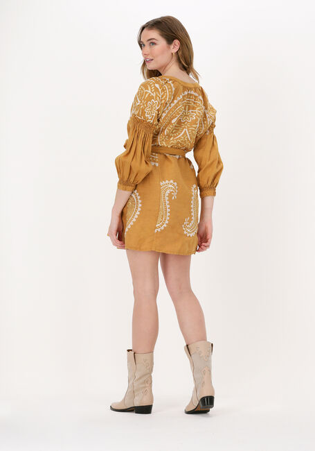 Gele GREEK ARCHAIC KORI Mini jurk SHORT DRESS PAISLEY - large