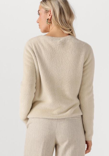 Ecru SIMPLE Trui KNIT-FEATHER-MET-25-3 - large