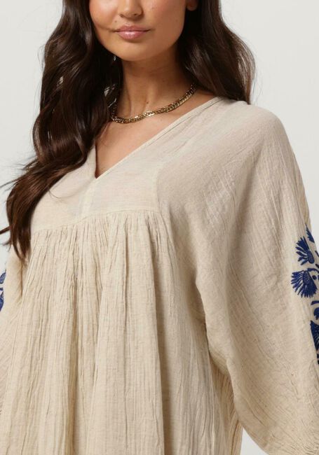 Zand BY-BAR Mini jurk PHILOU SLUB DRESS - large
