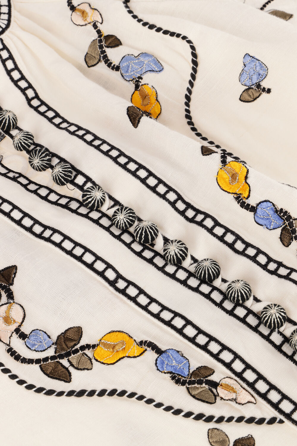 Gebroken wit SCARLETT POPPIES Blouses FEMME TOP - large