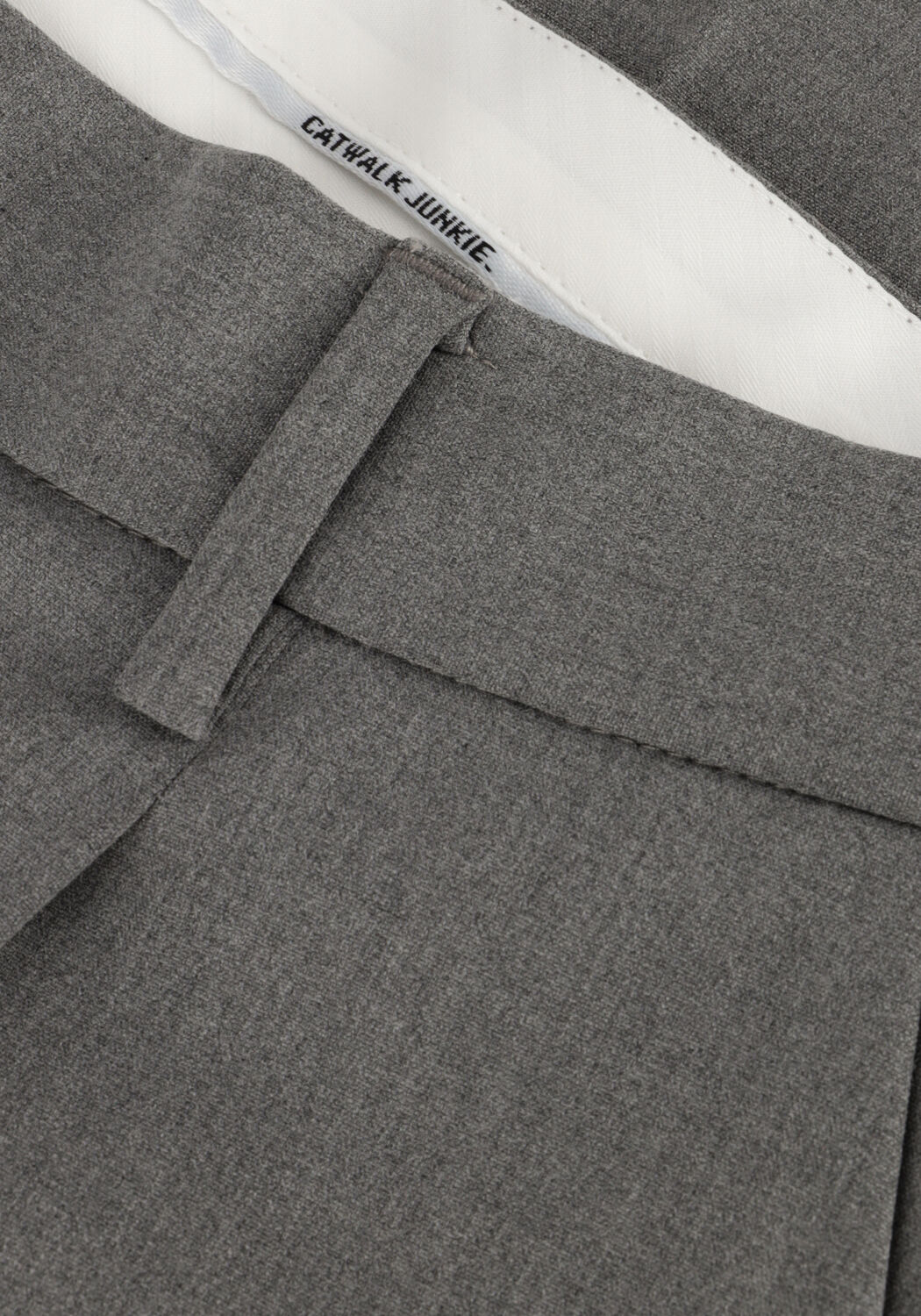 Grijze CATWALK JUNKIE Pantalon STRAIGHT LEG TAILORED PANTS - large