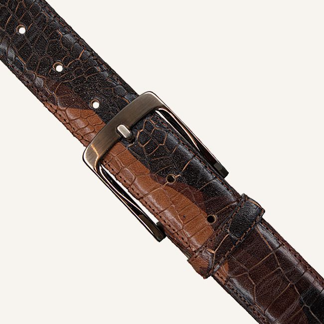 Bruine REHAB Riem BELT  CROCO ARMY W18 Bruine REHAB Riem BELT  CROCO ARMY W18 - large